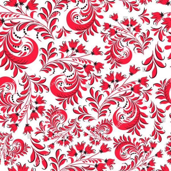 Орнамент на Красном в русском стиле