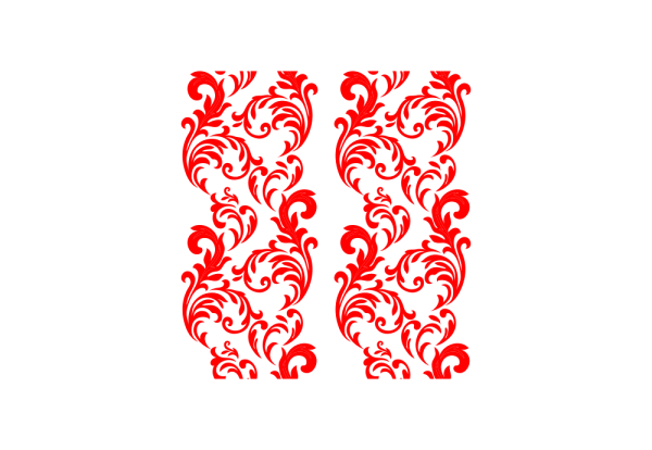 Красный орнамент