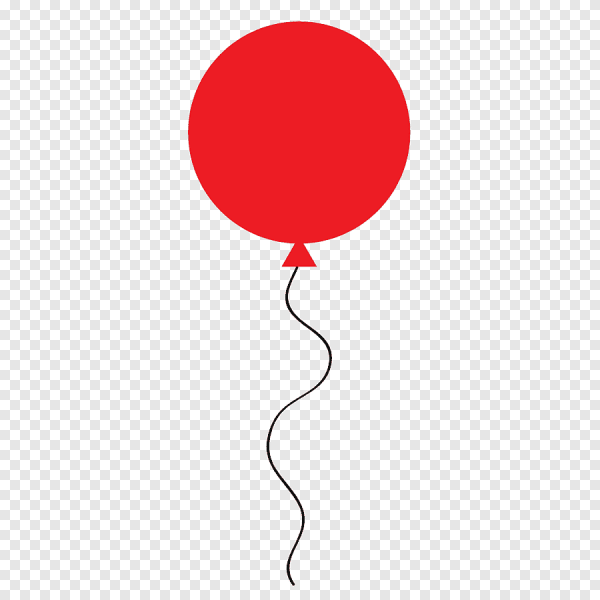 Воздушный шар на веревочке