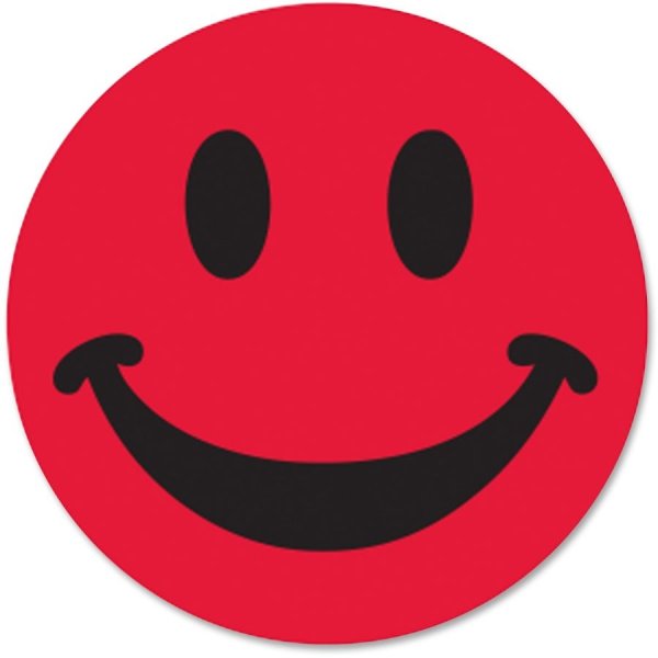 Смайл красный улыбка