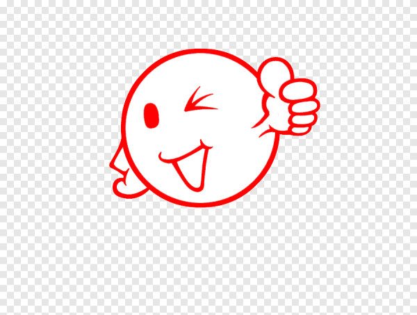 Красный смайлики с и ножками