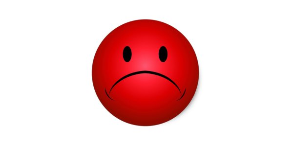 Красный смайлик