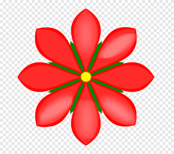 Цветочки на прозрачном фоне для детей