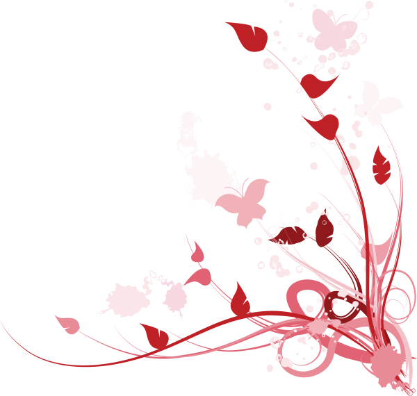 Красный орнамент на белом фоне