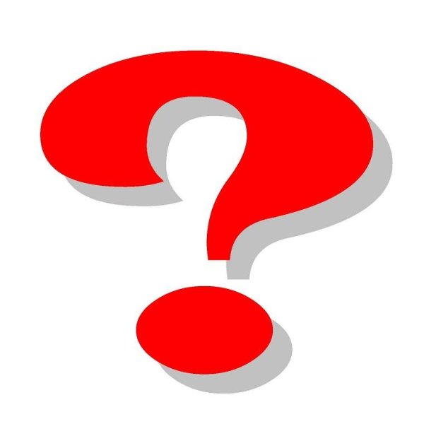 Красный вопросительный знак