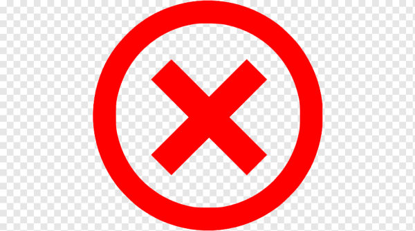 Крестик запрещено