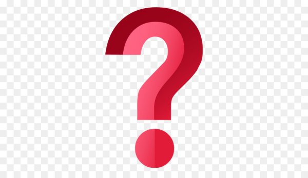Красный вопросительный знак