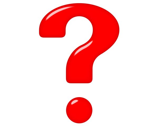 Знак вопроса цветной