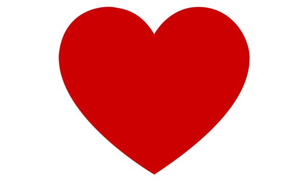 Красное сердечко