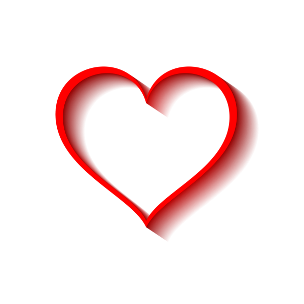 Сердечки на прозрачном фоне