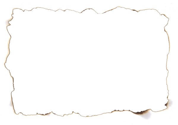 Лист с рваными краями