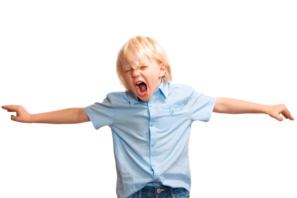 Школьник кричит