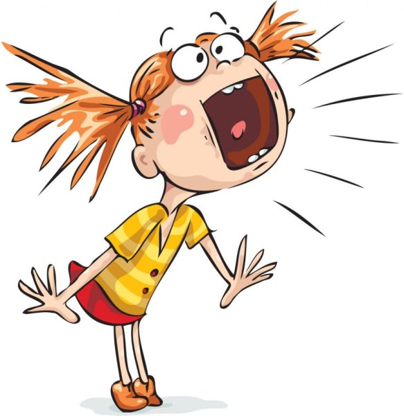 Мультяшка кричит