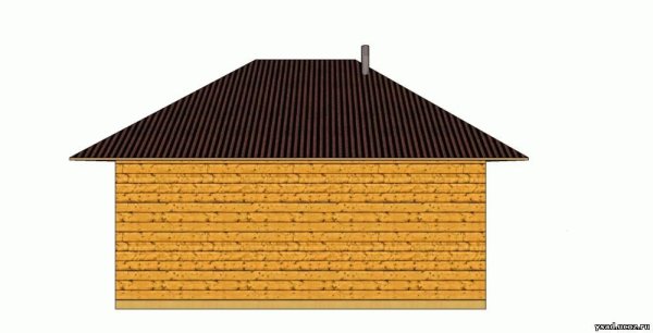 Ондулин на 4 скатную крышу