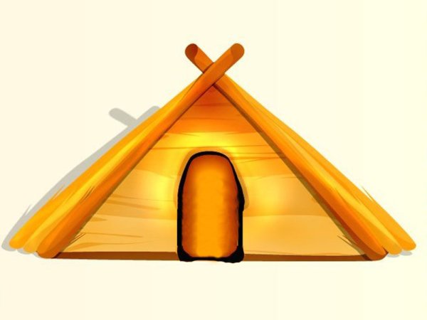 Детская треугольная крыша для домика