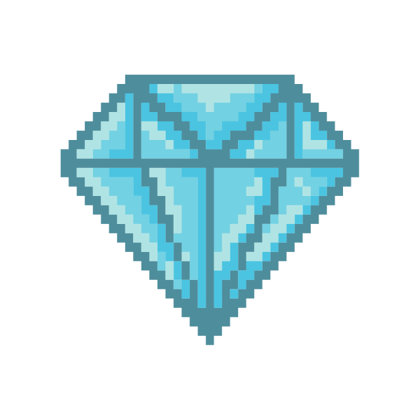 Алмаз пиксель арт