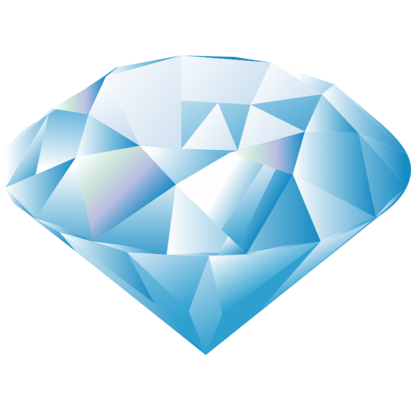 Кристалл на белом фоне