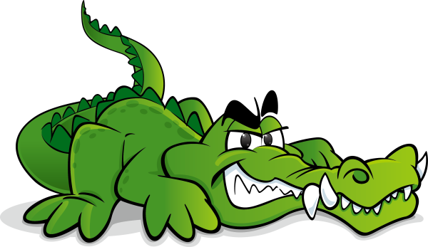 Крокодил мультяшный злой