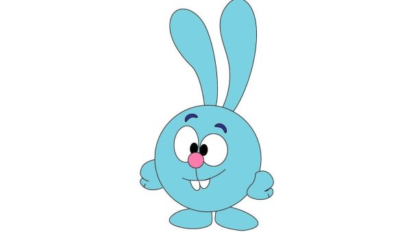 Крош из мультика Смешарики