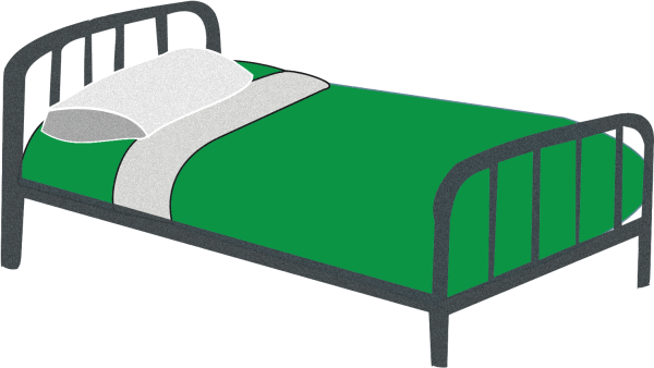 Кровать для презентации без фона