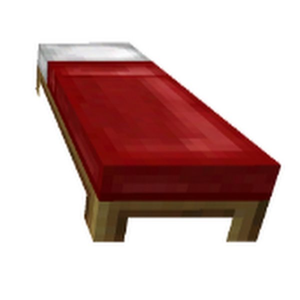 Кровать из МАЙНКРАФТА без фона