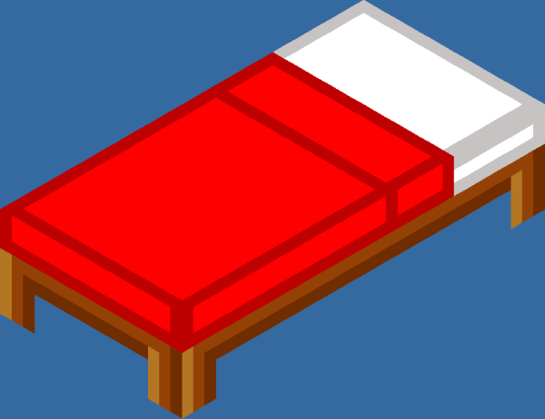 Кровать майнкрафт