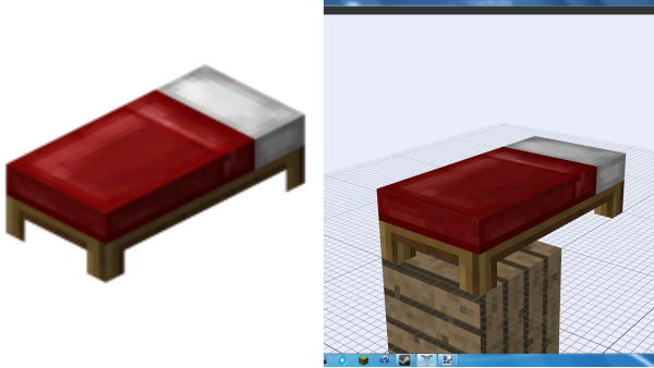 Предметы в МАЙНКРАФТЕ кровать