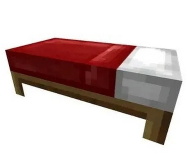 Кровать в МАЙНКРАФТЕ без фона