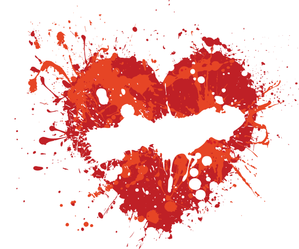 Сердце из брызг