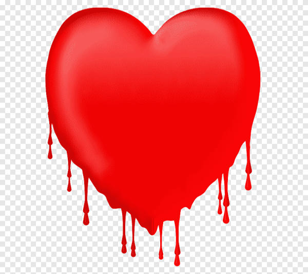 Сердце с подтеками