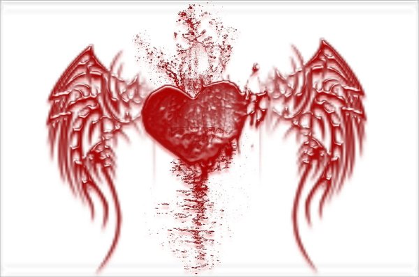 Стена с кровавым сердцем