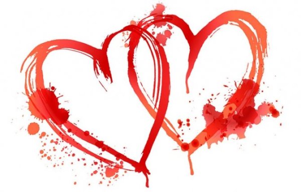 Сердце нарисованное кровью