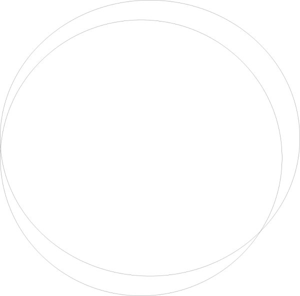 Прозрачный круг с контуром