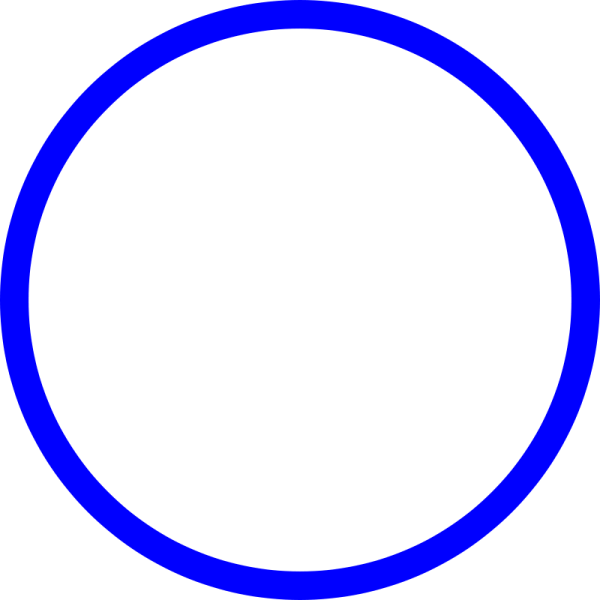 Синий круг