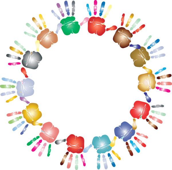 Круг из ладошек