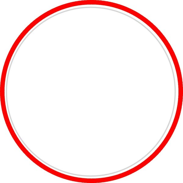 Красная круглая рамка