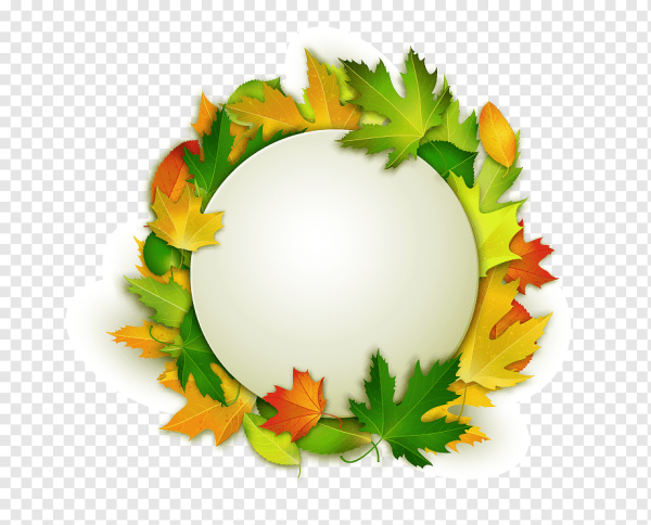 Осенний фон круглый