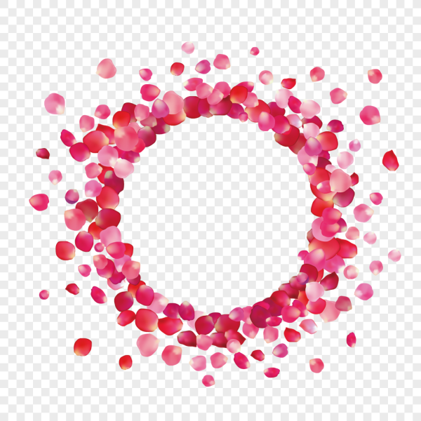 Сердечки по кругу