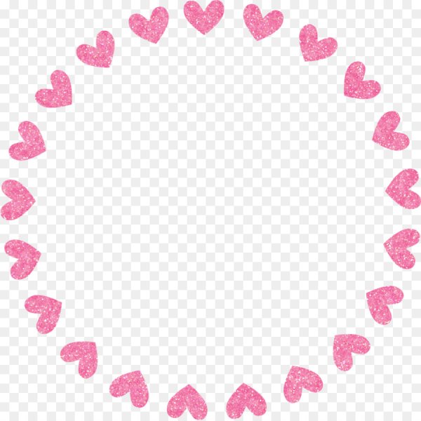 Сердечки по кругу