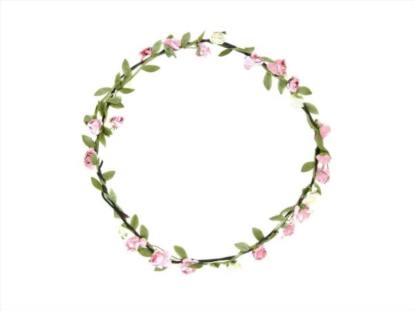 Круглый веночек из цветов