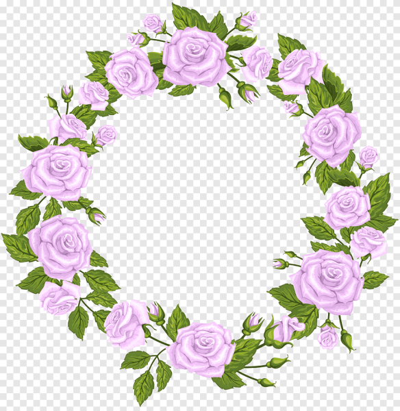 Круглая рамка из роз