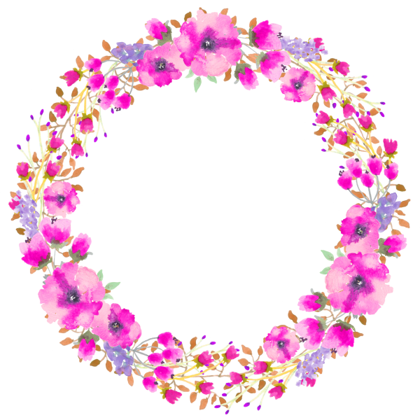 Цветочки по кругу