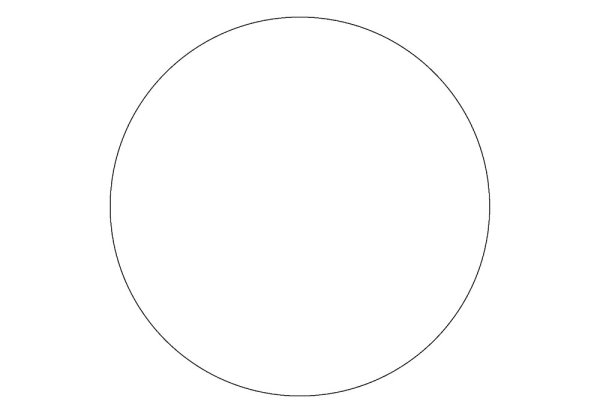 В круге белом