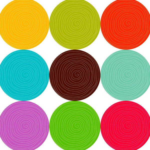 Цветные кружочки