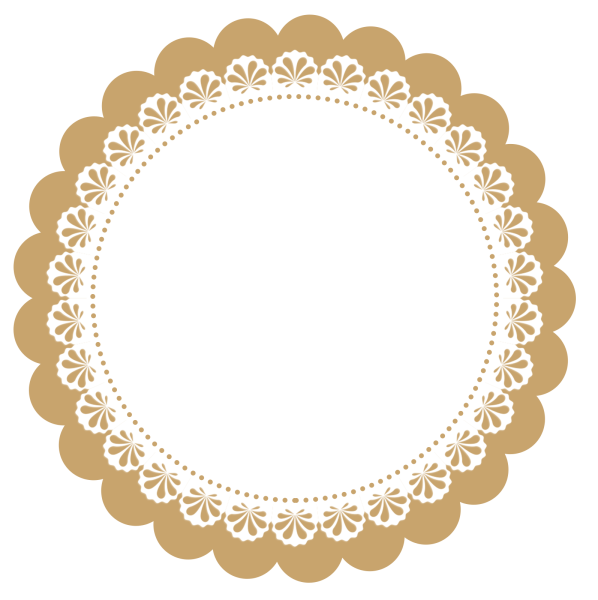 Круглая ажурная рамка