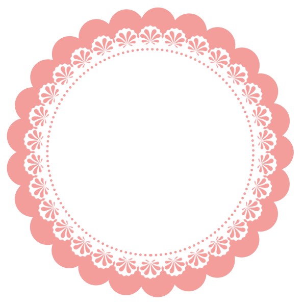 Круглая кружевная рамка