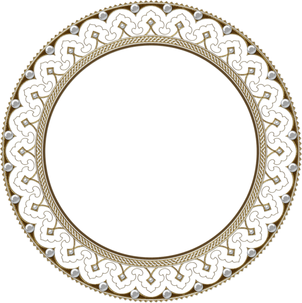 Круглая рамка на прозрачном фоне