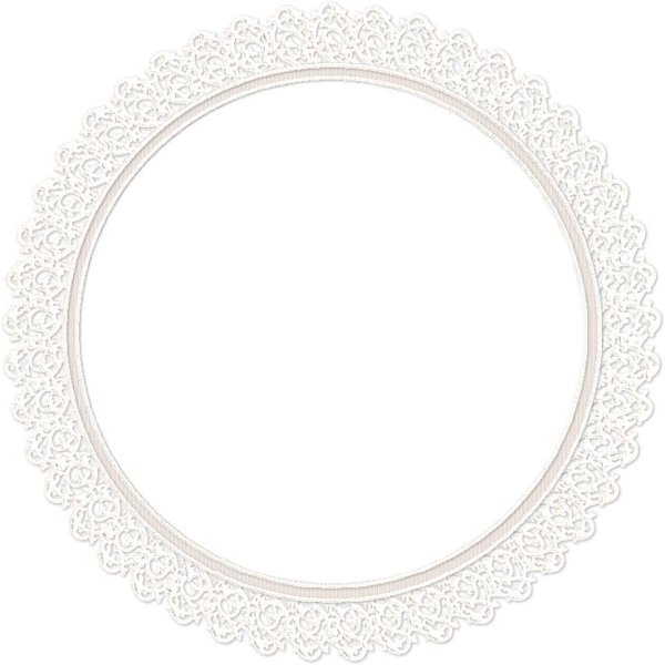 Круглая кружевная рамка