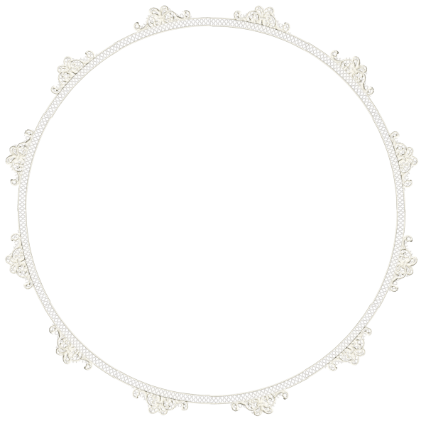 Рамка белая овальная