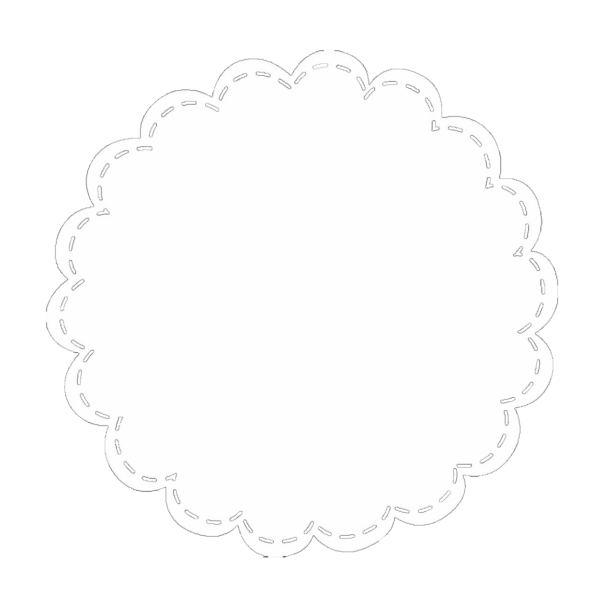 Круглая кружевная рамка на прозрачном фоне